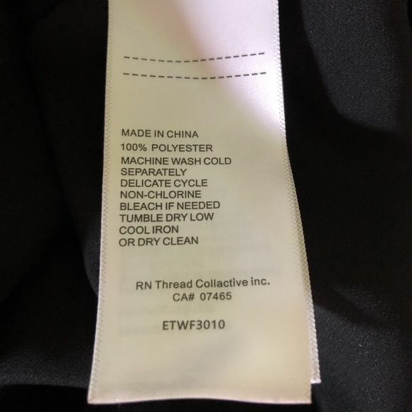 ELLEN TRACY OVERSIZED NWT SEXY BLACK TOP WITH SEE THROUGH LONG SLEEVES - Picture 5 of 7